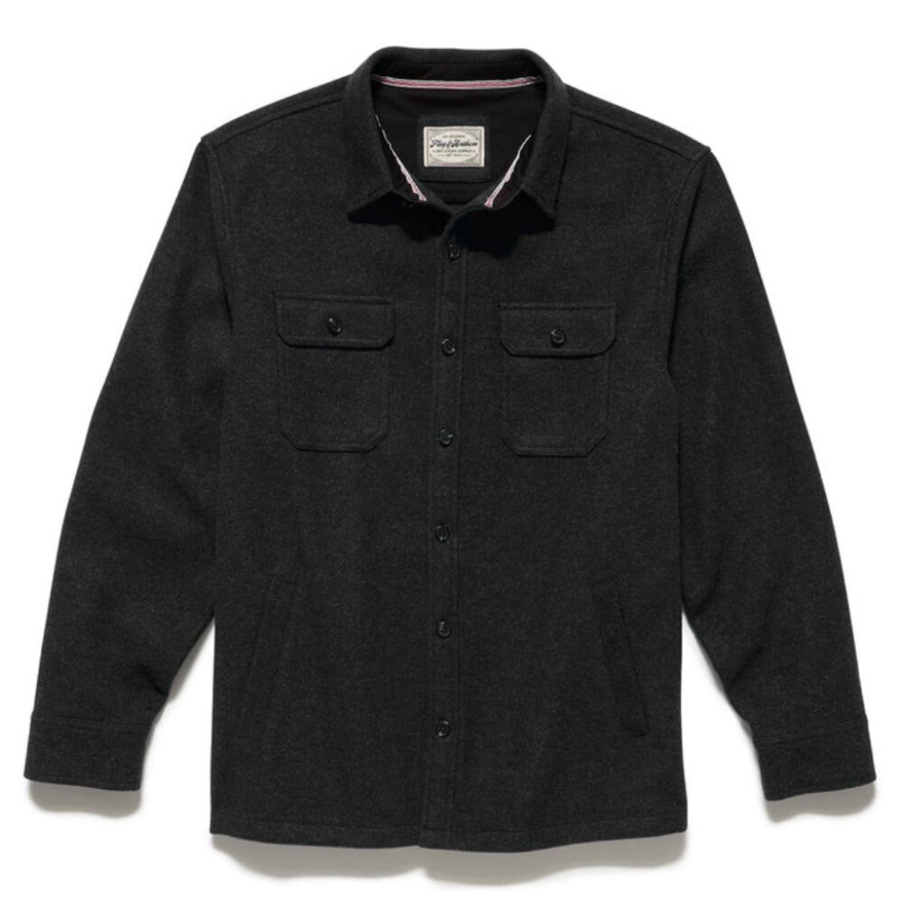 Flag & Anthem Irwin Stretch Flannel Shirt Jacket – Charcoal